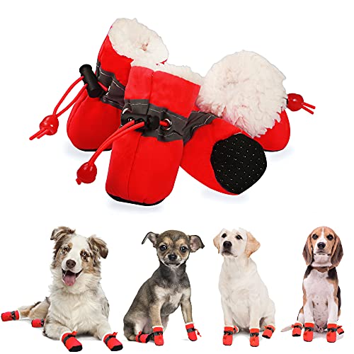 Winter Warm Dog Boots Paw Protector