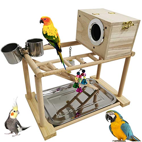 kathson Parrots Playground Bird Playstand Birdcage