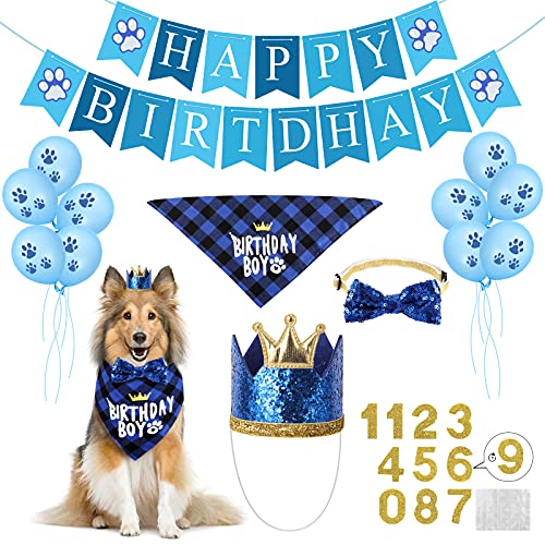 Cute Dog Bow Tie Dog Birthday Party Supplies