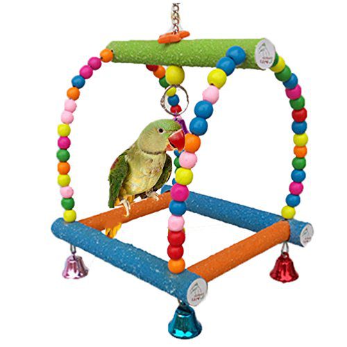 Keersi Small Medium Bird Swing Toy for for Pet