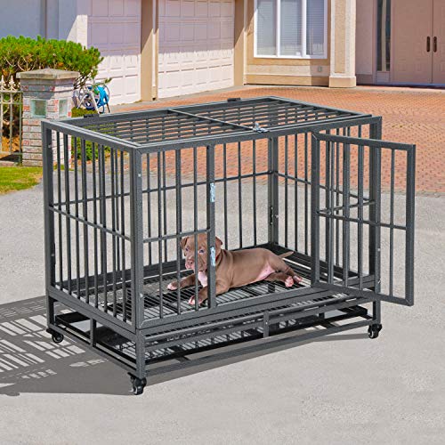 Dog Crate Kennel Pet Cage Heavy Duty Best ⋆ PetSep.com