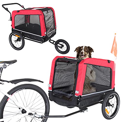 2-in-1 Dog Stroller Cart and Jogger Bike Trailer