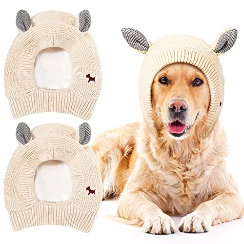 Dog Knitted Hat Muffs Winter Dog Ear Protection