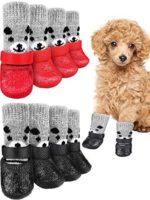 Dog Socks Non Slip with Straps Rubber Sole