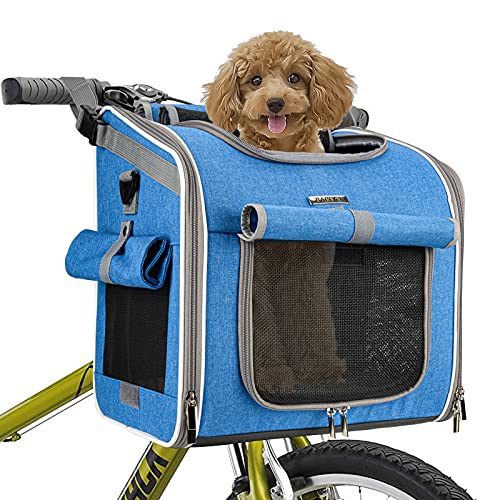 Expandable Soft-Sided Pet Carrier Backpack for Bike Riding