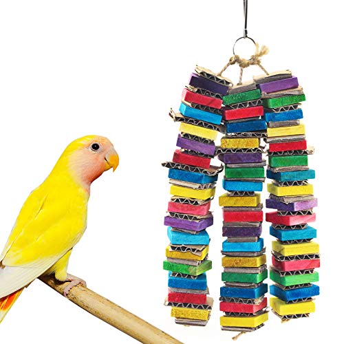 VUAOHIY Large Parrot Chewing Toy Cardboard