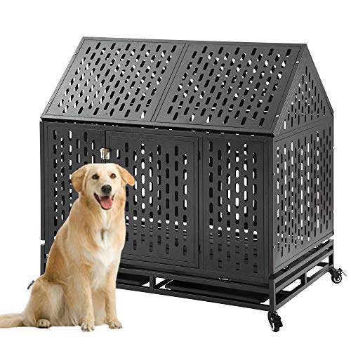 Strong for Large Dogs Crate on Wheels