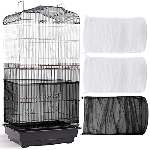 3 Pieces Large Adjustable Bird Cage Cover