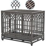 SMONTER 38in Heavy Duty Strong Metal Dog Cage