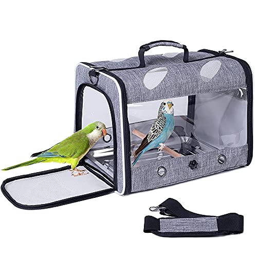 Bird Travel Carrier with Stand Perch
