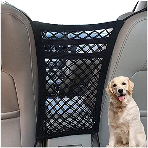 Pet Barrier with Auto Safety Mesh Organizer