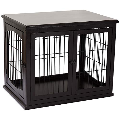 Dark Brown Dog Cage Pet Crate Kennel