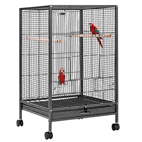 VIVOHOME 30 Inch Height Wrought Iron Bird Cage