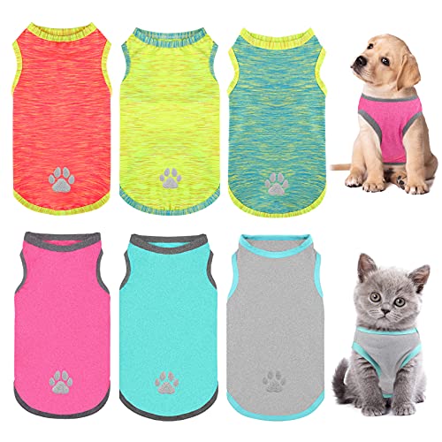 URATOT 6 Pack Pet Sleeveless Vest Dogs