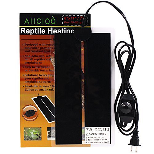 Aiicioo Reptile Heating Pad with Temperature Thermometer