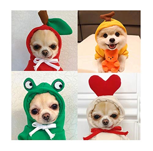 Winter Puppy Sweatshirts with 3D Cute Fruit Design Hood