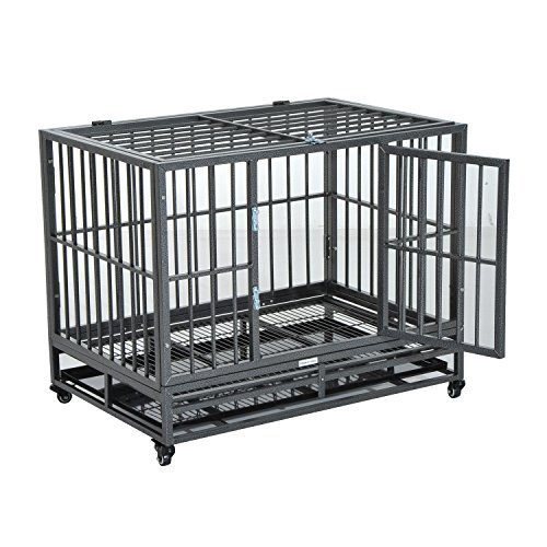 Dog Crate Kennel Pet Cage Heavy Duty