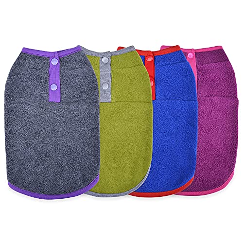 4 Pieces Small Dog Sweater Coats