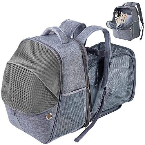 ELLONI Cat Backpack Expandable - Pet Carrier Backpack