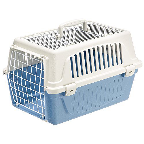 Small Pet Carrier for Dogs & Cats w/Top & Front Door Access