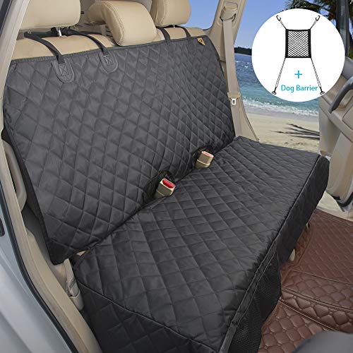Bark Lover Deluxe Dog Seat Cover for Back Seat