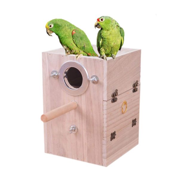 Bonaweite Pet Bird Wood Breeding Box