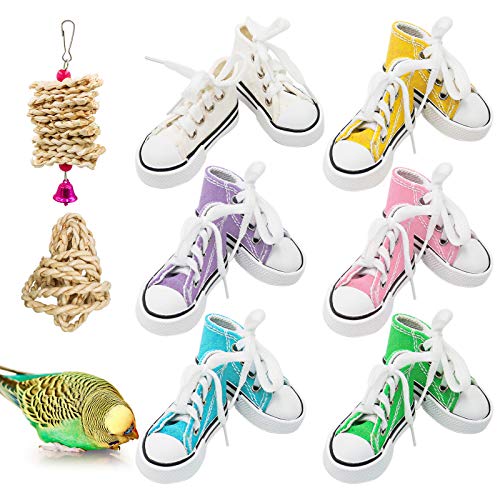 12 Pieces Parrot Sneakers Colorful Cotton Shredder
