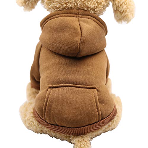 Winter Dog Hoodie Sweaters with Pockets Warm