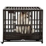 Metal Dog Cage Pet Kennel Crate Heavy Duty