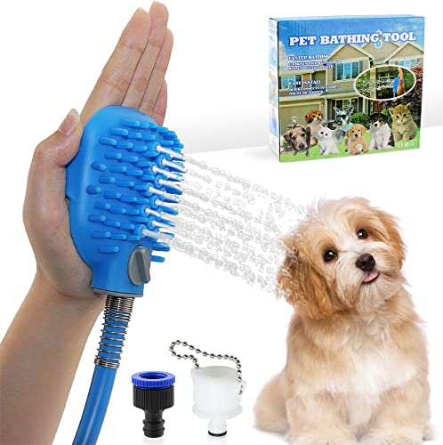 Pet Shower Sprayer and Scrubber in One