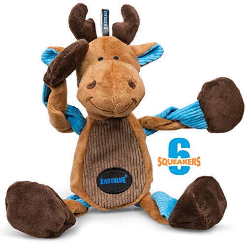 EASTBLUE Reindeer Dog Squeaky Toys