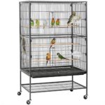 52-inch Wrought Iron Standing Large Flight King Bird Cage