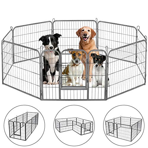 Outdoor Pet Playpen Portable Dog Kennel Indoor Large Enclosure