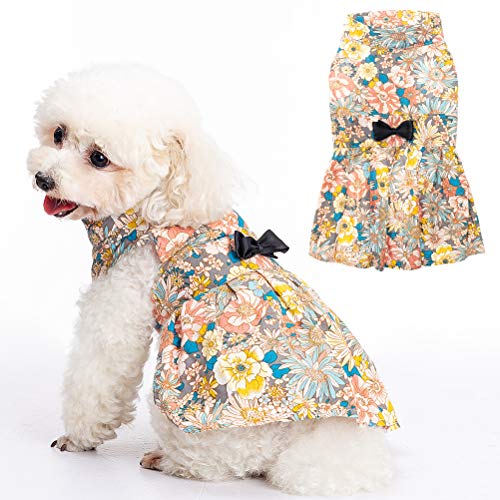 Skirt Full of Flower Patterns, Flower Girl Dog Dress