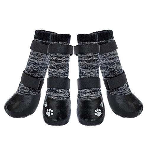 Dog Socks Anti-Slip Dog Boots with Straps Traction