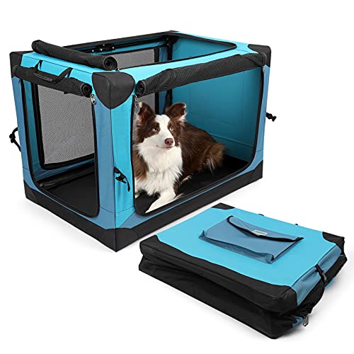 yoken 4 Door Portable Folding Dog Soft Crate