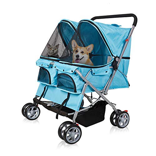 Livebest Folding Pet Stroller Elite Jogger Kitten Puppy