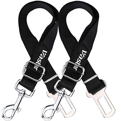 Vastar 2 Packs Adjustable Pet Dog Cat Car Seat Belt