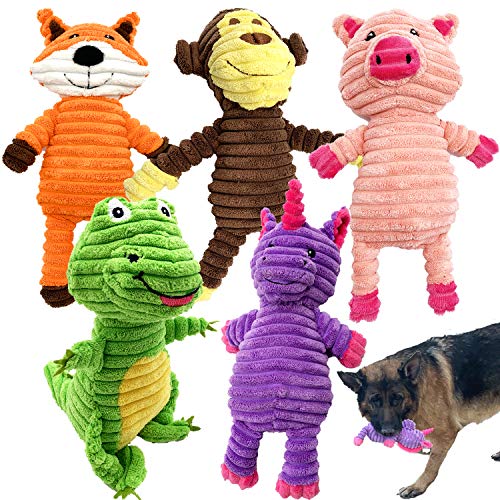 Dog Plush Toys Assortment Value Bundle