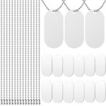 Sublimation Stamping Blank Dog Tag Necklace