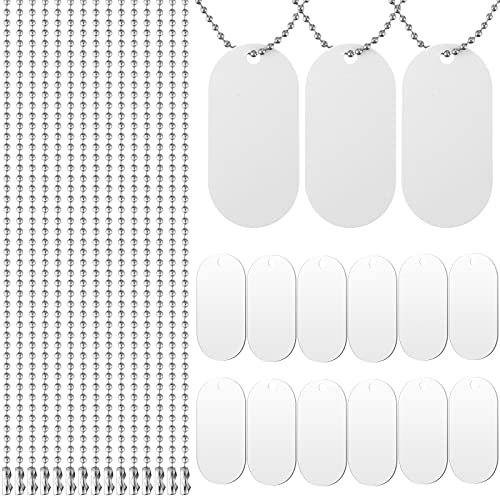 Sublimation Stamping Blank Dog Tag Necklace