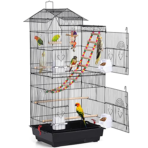 Yaheetech 39-inch Roof Top Large Flight Parrot Bird Cage