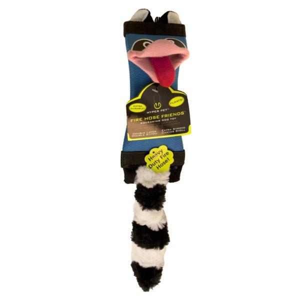 Hyper Pet Fire Hose Friends Raccoon Dog Toy