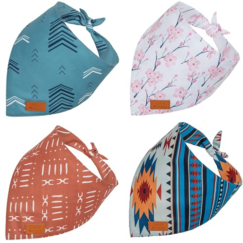 Pascal and Pooch Dog Bandanas - 4 Pack