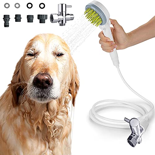 Dog Shower Sprayer Attachment w/Hose