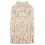 KYEESE Dog Sweaters Turtleneck Beige