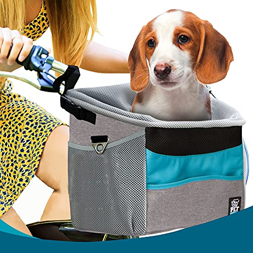 Pet Carrier Bicycle Basket Bag for Puppies & Cats
