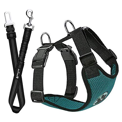 Slowton Dog Car Harness Plus Connector Strap