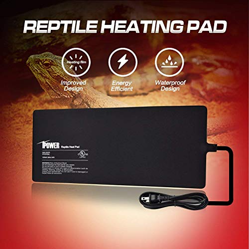 iPower 8 by 18-Inch Reptile Heating Pad Under Tank