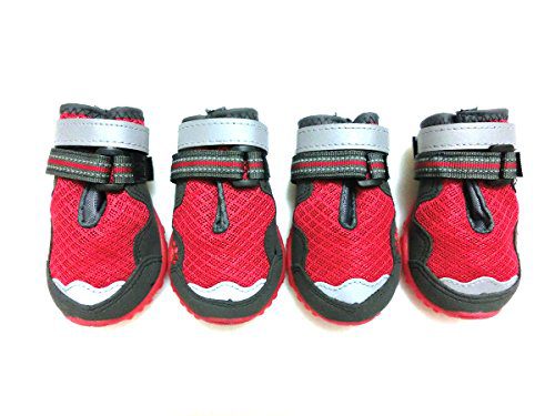 Xanday Breathable Dog Boots,Mesh Dog Shoes